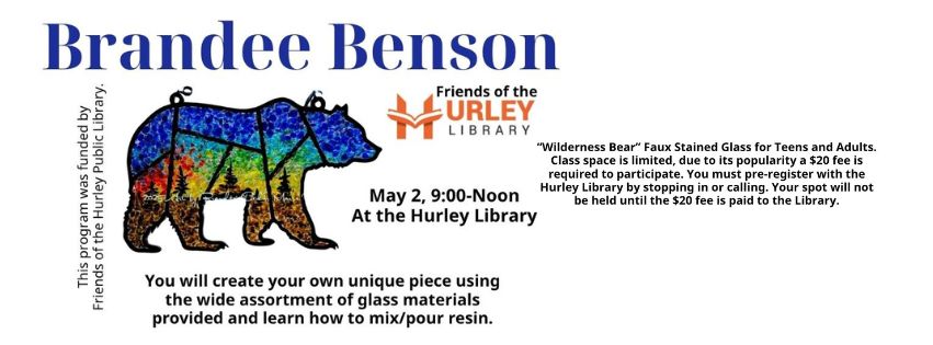 “Wilderness Bear” Faux Stained Glass Class