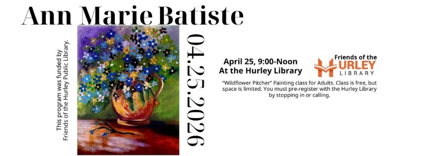 “Wildflower Pitcher” Painting Class with Ann Marie Batiste